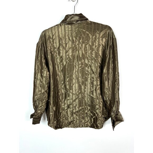 & other stories green button up top women’s size 2 - Picture 8 of 9